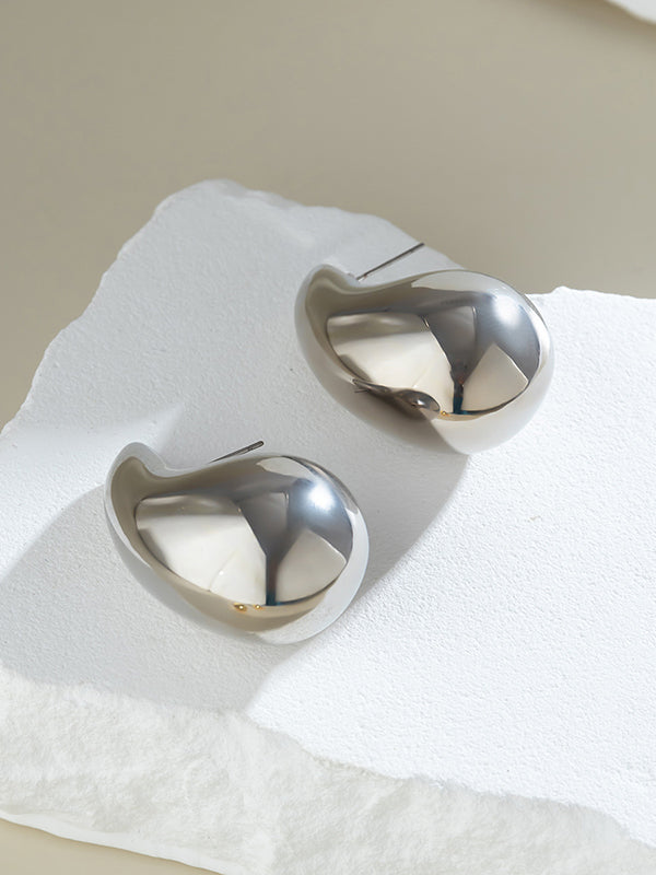 xakxx Geometric Solid Color Earrings Accessories