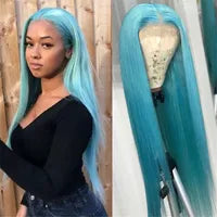 40 Inch Colored Brazilian Highlight Lace Front Wigs Straight Simulation Human Hair Wigs Ombre Honey Blonde Lace Frontal Wig For Black Women