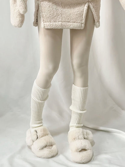 xakxx Casual Solid Color Leg Warmers Accessories