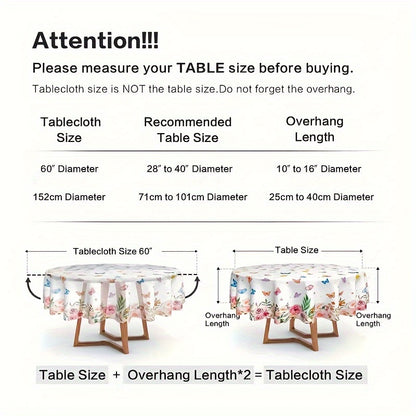1pc Merry Christmas Polyester Tablecloth - Cartoon Style Santa Claus Snowflake Pattern, Holiday Desktop Decoration Fabric, Christmas Atmospheric Table Decor, Home Decoration, Gift Idea