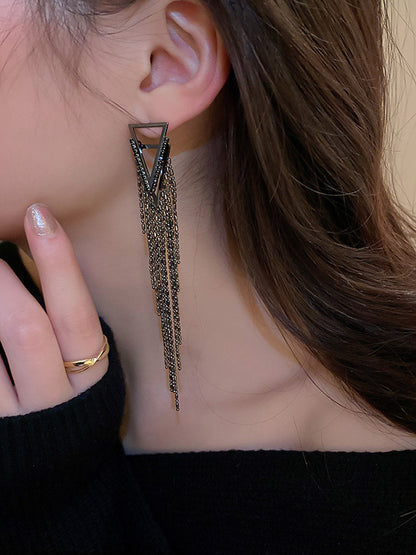 xakxx Original Statement Rhinestone Geometric Earrings