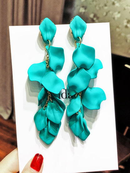 xakxx Stylish Tasseled Acrylic Earrings Accessories