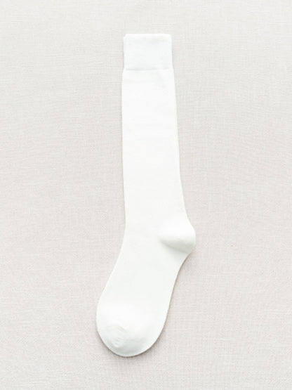 xakxx Casual Keep Warm Solid Color Socks Accessories