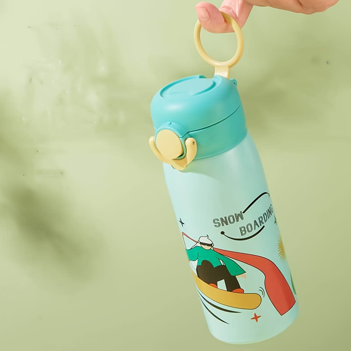 1pc Cartoon Insulated Water Bottle - 400ml 304 Stainless Steel Travel Thermal Cup for Hot and Cold Beverages, Summer Winter Drinkware, Perfect Gift for Outdoor Enthusiasts and Coffee Lovers