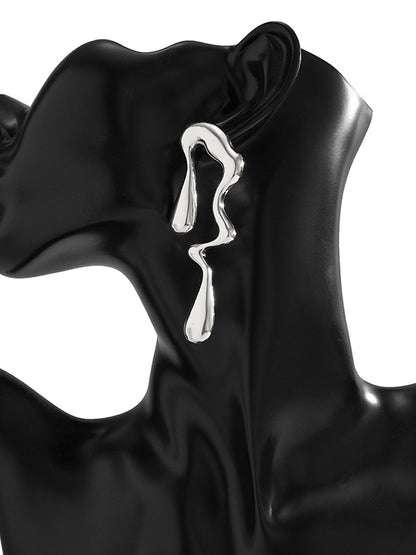 xakxx Geometric Solid Color Drop Earrings