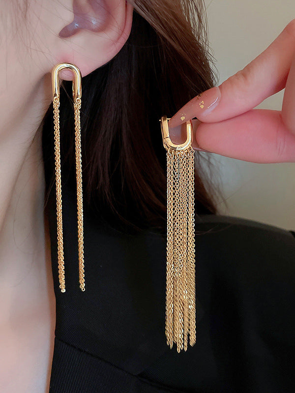 xakxx Tasseled Eardrop Earrings Accessories
