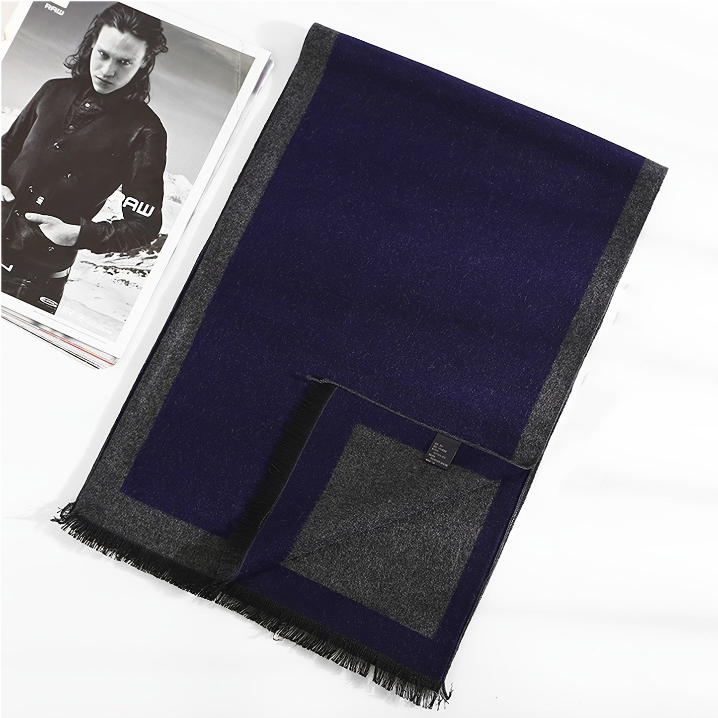 1pc 70.87*11.81inch Men's Stylish Scarf -Travel Essential- For Autumn And Winter, Winter Holiday Gifts