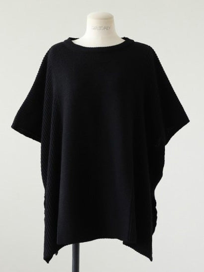 xakxx Casual Loose Split-Side Round-Neck Sweater Tops