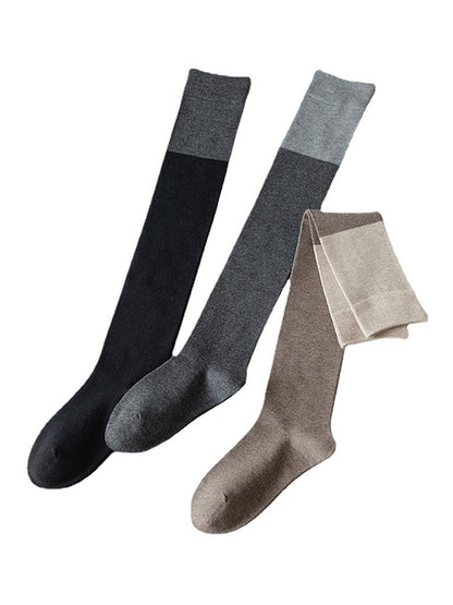 xakxx Casual Contrast Color Stockings Accessories