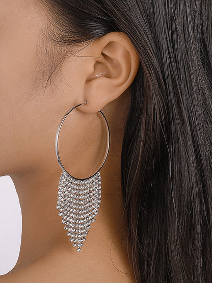 xakxx Geometric Tasseled Earrings Accessories