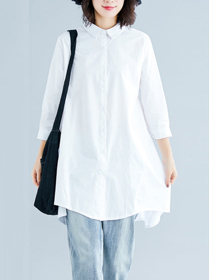 xakxx Original Irregularity Solid Blouses&Shirts