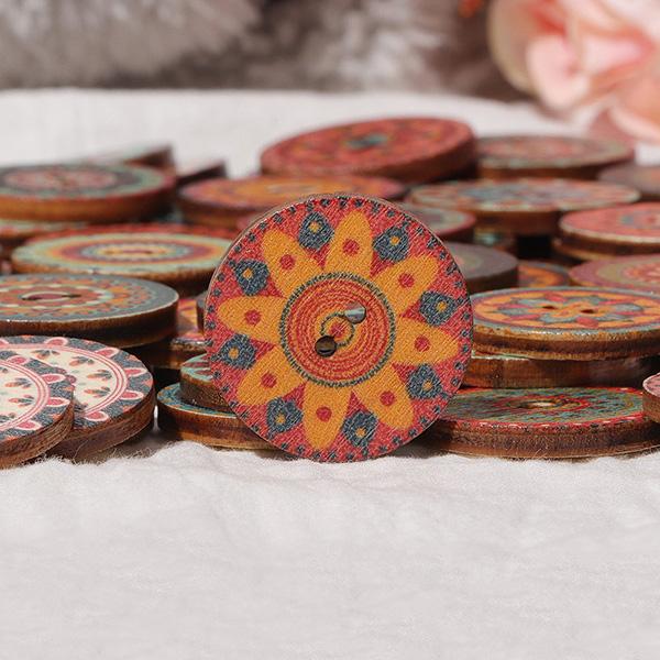 xakxx About 100Pcs Multi-Color Round Buttons
