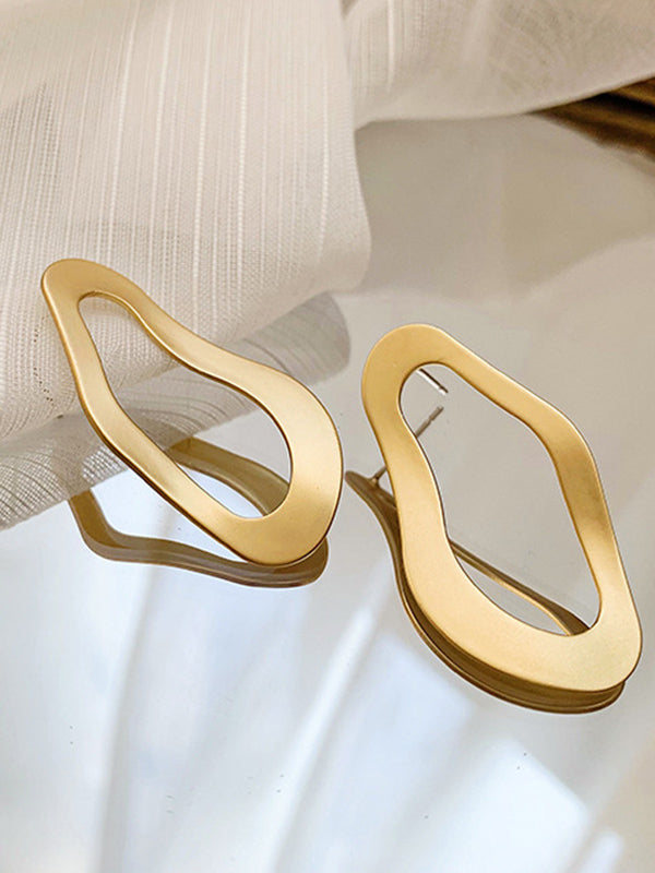 xakxx Simple Normcore Irregular Geometry Alloy Earrings