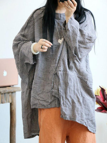 xakxx Casual Linen Vintage Blouses