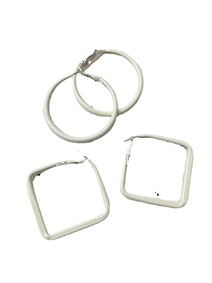 xakxx Simple Chic Geometric Solid Color Earrings