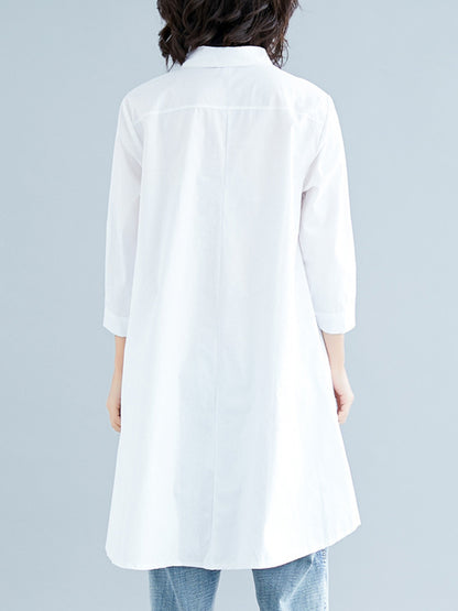 xakxx Original Irregularity Solid Blouses&Shirts