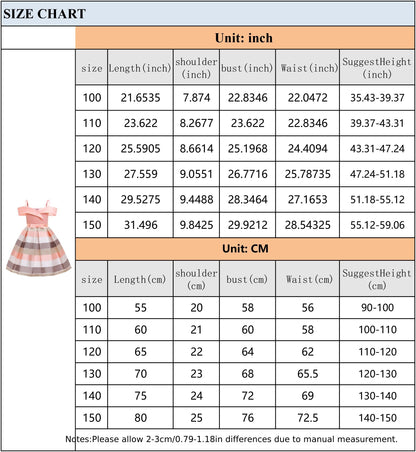 Knee-High Off-the-Shoulder Color Block Pleated Princess Dress for Girls - Sleeveless, Flared Hem, Cotton Lined, Non-Stretch Polyester Fabric, Hand Wash Only - Perfect for Piano Performance, Wedding, Birthday Party, and Evening Occasions