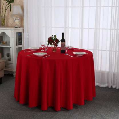 1pc Waterproof Polyester Tablecloth - Solid Color, Rectangle Design - Durable, Stain-Resistant, Perfect for Picnics, Holidays, Weddings - Home, Room & Wedding Decor - Easy Care, Attractive Style - Versatile Usage, Ideal Gift