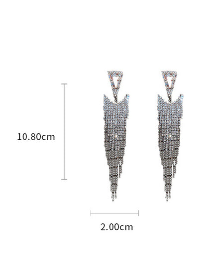 xakxx Original Statement Rhinestone Geometric Earrings