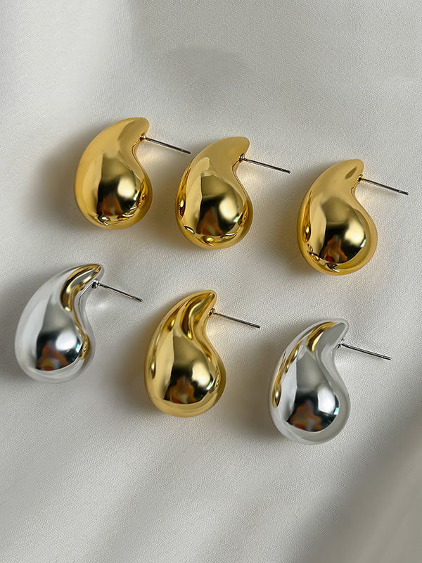 xakxx Geometric Solid Color Earrings Accessories