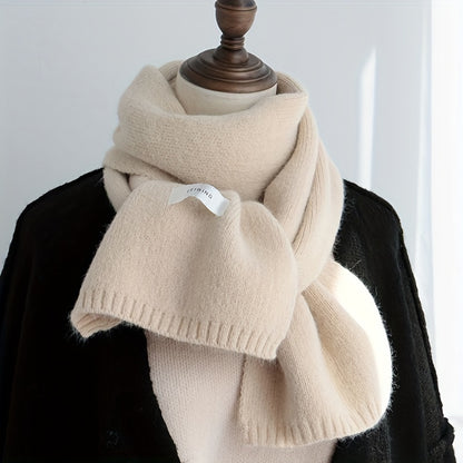 1pc Thick Knit Scarf for Men - Soft, Warm, and Stylish Winter Accessory - Perfect Holiday Gift for Him, Cozy and Comfortable