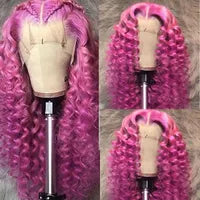 30 Inch Brazilian Loose Deep Wave 360 Lace Front Human Hair Wigs 13x4 Synthetic Curly Wig for Black Women