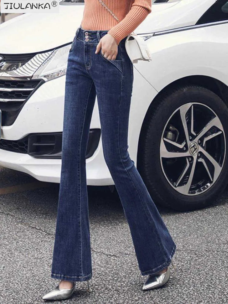 Women's jeans woman high waist Flared Jeans Pants pants for women Jean clothing undefined Woman trousers Clothing 210922