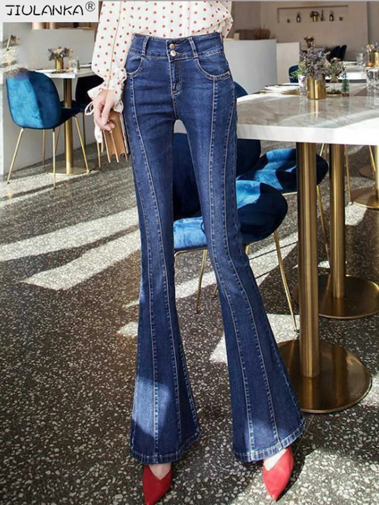 Women's jeans woman high waist Flared Jeans Pants pants for women Jean clothing undefined Woman trousers Clothing 210922