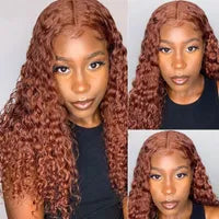 30 Inch Brazilian Loose Deep Wave 360 Lace Front Human Hair Wigs 13x4 Synthetic Curly Wig for Black Women
