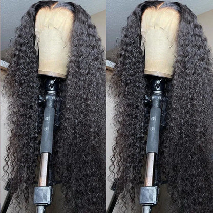 30 Inch Brazilian Loose Deep Wave 360 Lace Front Human Hair Wigs 13x4 Synthetic Curly Wig for Black Women