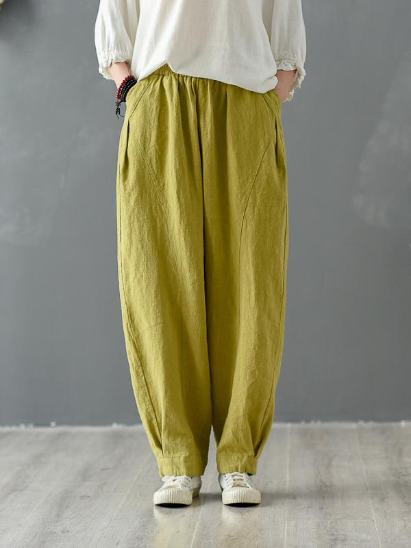 xakxx Loose Solid Color Casual Pants