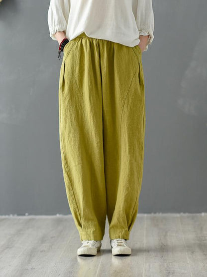 xakxx Loose Solid Color Casual Pants