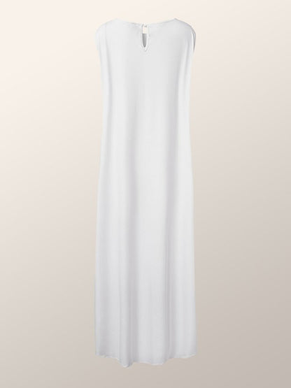 xakxx High-Low Sleeveless Figure Printed Round-Neck Vest Top