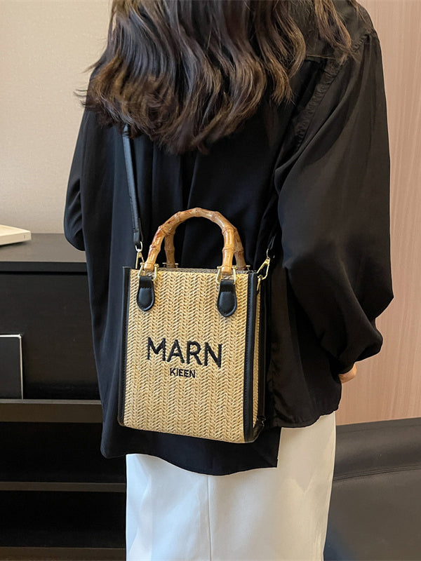 xakxx Embroidered Woven Bags Crossbody Bags Handbags