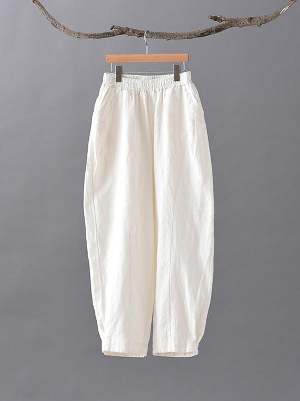 xakxx Loose Solid Color Casual Pants