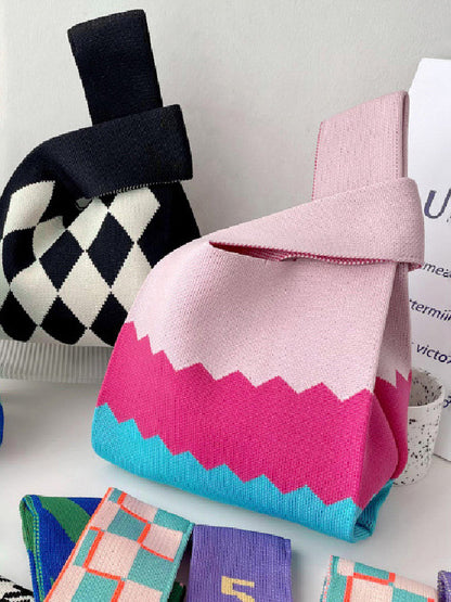 xakxx Urban Contrast Color Bags Accessories Handbags