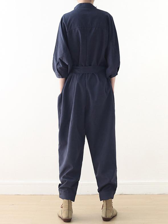 xakxx Loose Lace-Up Overall Jumpsuits