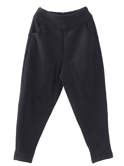 xakxx Loose Stitching Velvet Thickening Pants