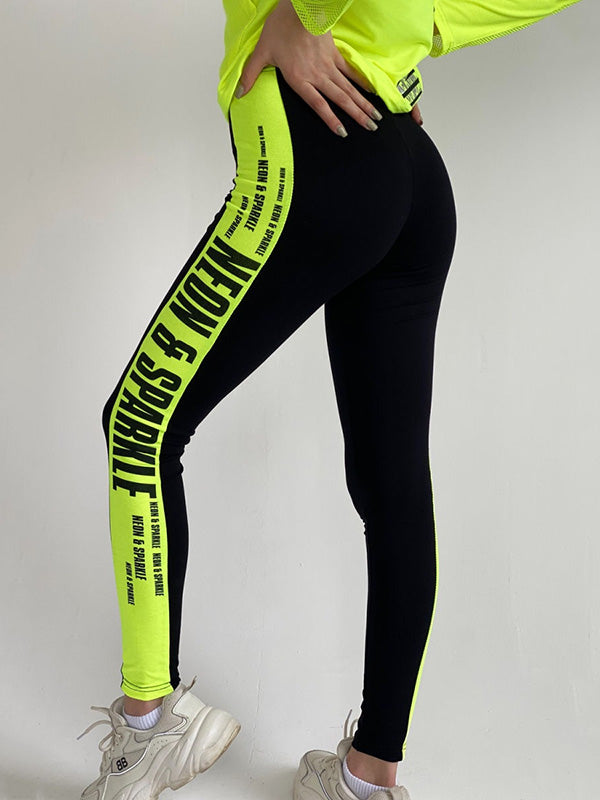 xakxx Iridescent Patchwork Mesh Hoodies&Leggings Suits