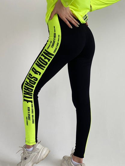 xakxx Iridescent Patchwork Mesh Hoodies&Leggings Suits