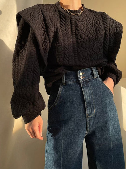 xakxx Urban Loose Split-Joint False Two Sweatshirt