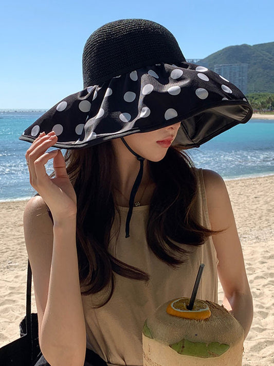xakxx Original Sun Protection Polka-Dot Fisherman Hat