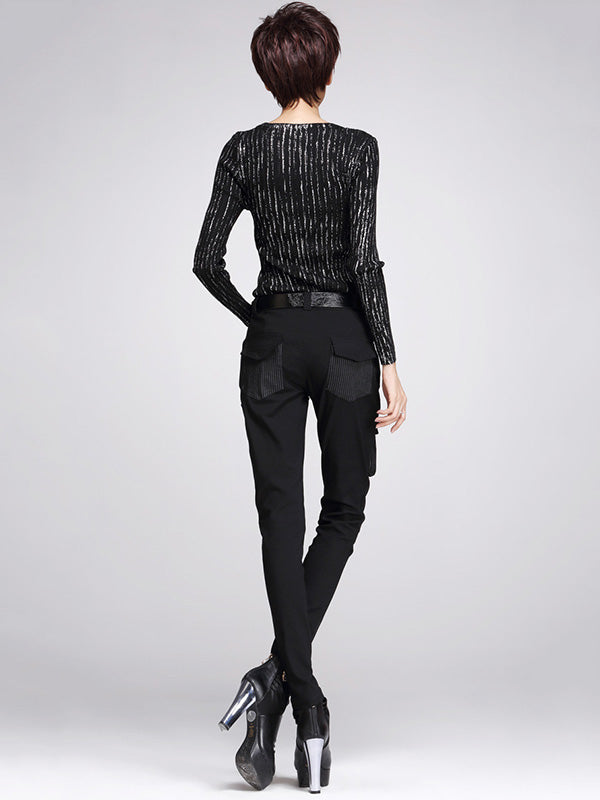 xakxx Original Cool Split-Joint With Pockets Zipper Casual Pants Bottoms
