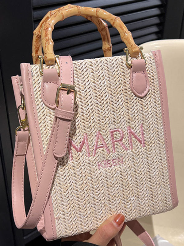 xakxx Embroidered Woven Bags Crossbody Bags Handbags