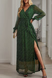 Elegant Formal Solid With Belt V Neck A Line Dresses(5 Colors)