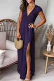 Celebrities Elegant Solid Asymmetrical Halter Irregular Dress Dresses(7 Colors)