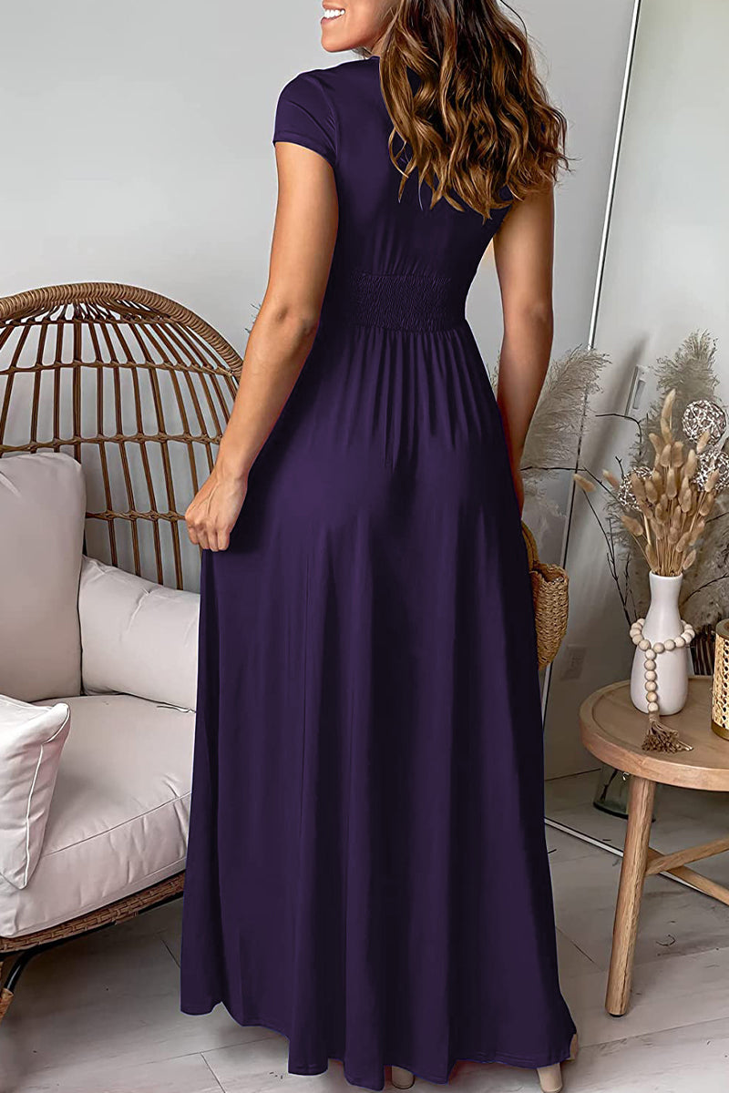 Celebrities Elegant Solid Asymmetrical Halter Irregular Dress Dresses(7 Colors)