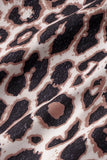 Sexy Street Animal Print Patchwork Frenulum Off the Shoulder Printed Dress Dresses(4 Colors)