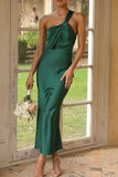 Sweet Elegant Solid One Shoulder Evening Dress Dresses(3 Colors)