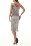 Celebrities Elegant Solid Tassel U Neck Evening Dress Dresses